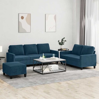 Sofa set with cushions, 3...