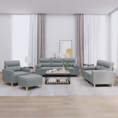 Sofa set with pillows, 4...