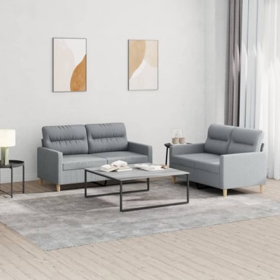 Sofa set with cushions, 2...