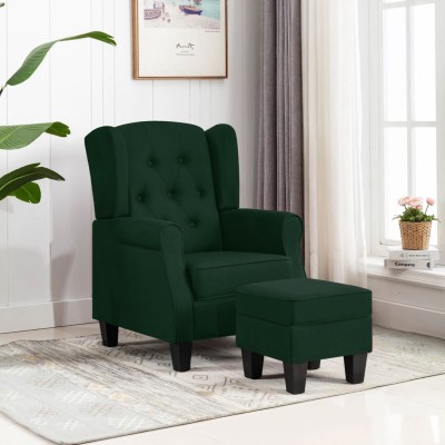 Armchair with footrest,...