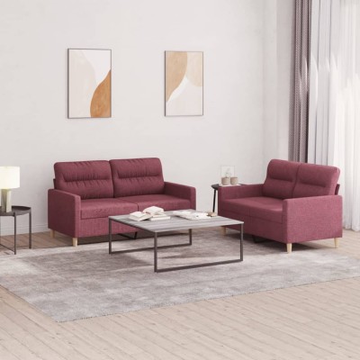 Sofa set with cushions, 2...