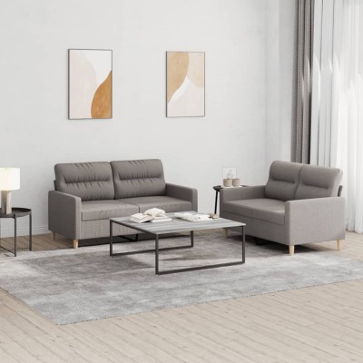 Sofa set with cushions, 2...