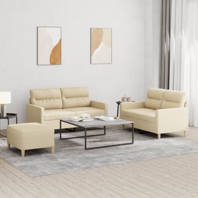 Sofa set with cushions, 3...