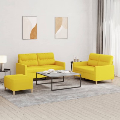 Sofa set with cushions, 3...