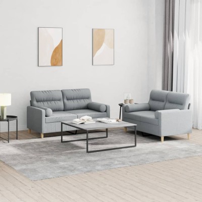 Sofa set with pillows, 2...