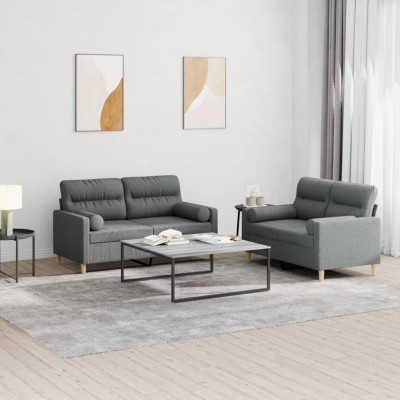 Sofa set with pillows, 2...