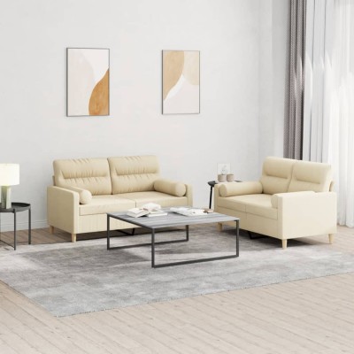 Sofa set with pillows, 2...