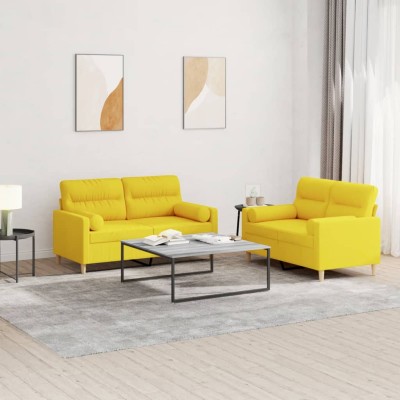 Sofa set with pillows, 2...