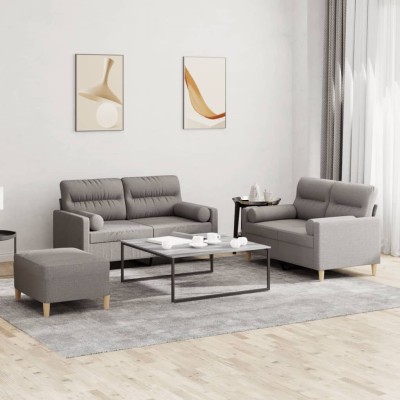 Sofa set with pillows, 3...