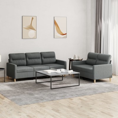 Sofa set with cushions, 2...