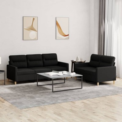 Sofa set with cushions, 2...