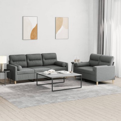 Sofa set with pillows, 2...
