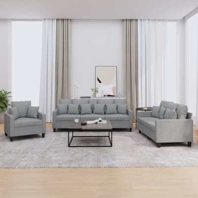 Sofa set with pillows, 3...