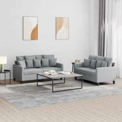 Sofa set with cushions, 2...