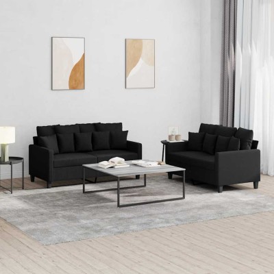 Sofa set with cushions, 2...
