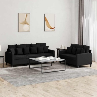 Sofa set with cushions, 2...