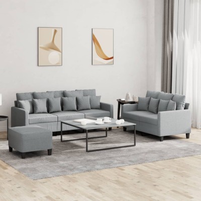 Sofa set with cushions, 3...