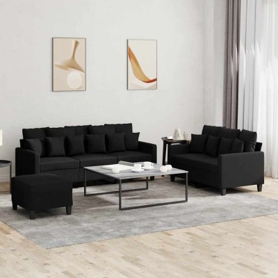 Sofa set with cushions, 3...