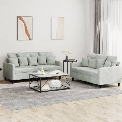 Sofa set with cushions, 2...