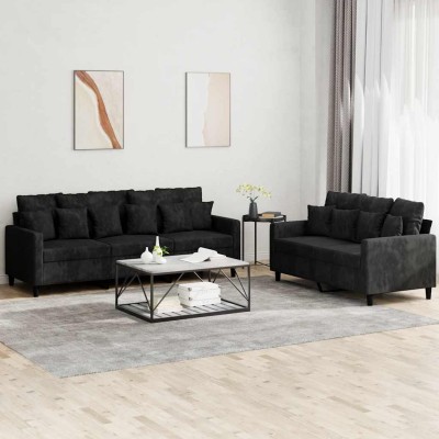 Sofa set with cushions, 2...