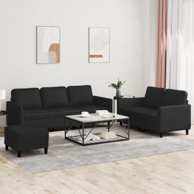 Sofa set with cushions, 3...