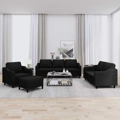 Sofa set with cushions, 4...