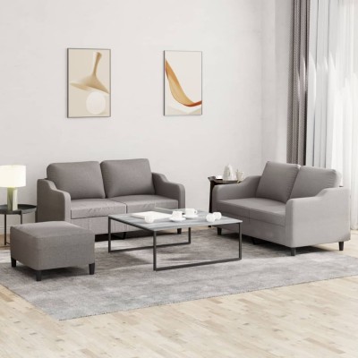Sofa set with cushions, 3...