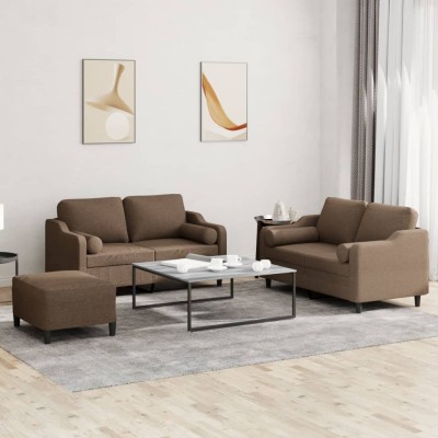 Sofa set with pillows, 3...