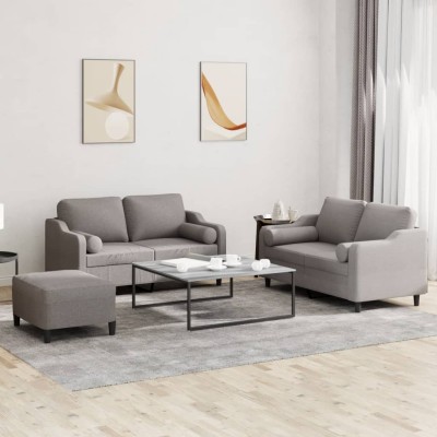 Sofa set with pillows, 3...