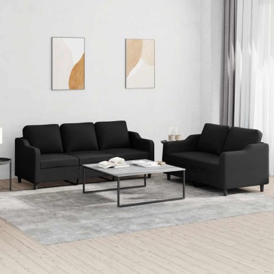 Sofa set with cushions, 2...
