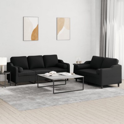Sofa set with pillows, 2...