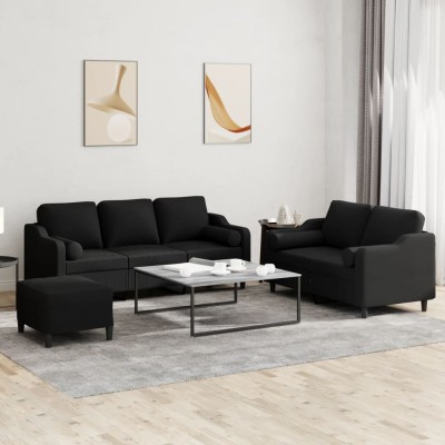 Sofa set with pillows, 3...