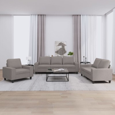 Sofa set, 3 parts, taupe...