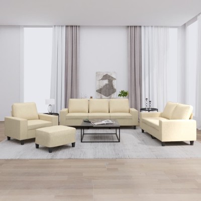 Sofa set, 4 parts, cream...