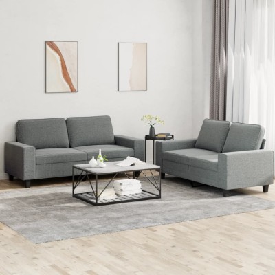 Sofa set, 2 parts, dark...