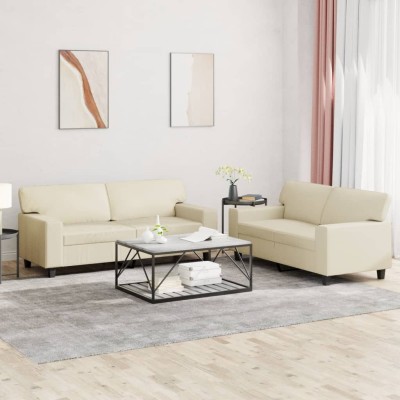 Sofa set, 2 parts, cream...