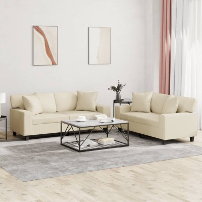 Sofa set with pillows, 2...