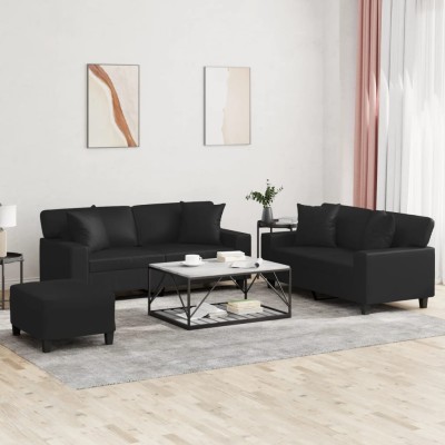 Sofa set with pillows, 3...