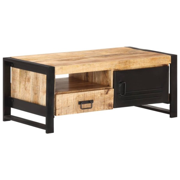 Coffee table, 100x50x40cm, untreated mango wood