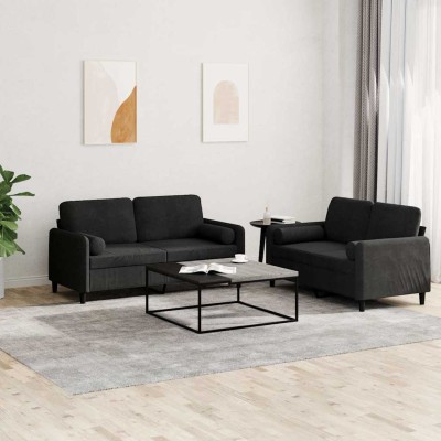 Sofa set with pillows, 2...