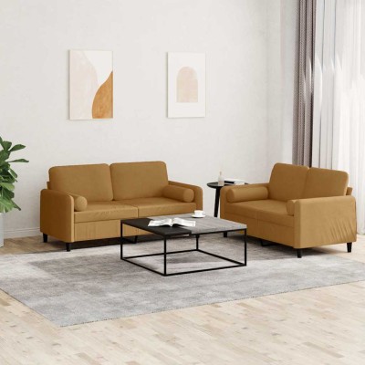 Sofa set with pillows, 2...