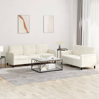 Sofa set, 2 parts, cream...