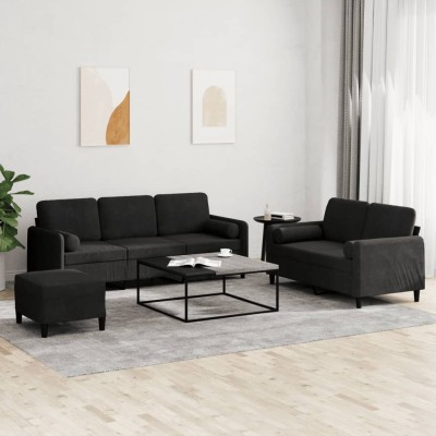 Sofa set with pillows, 3...