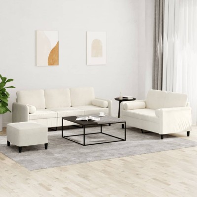 Sofa set with pillows, 3...