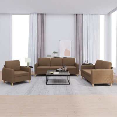 Sofa set with cushions, 3...