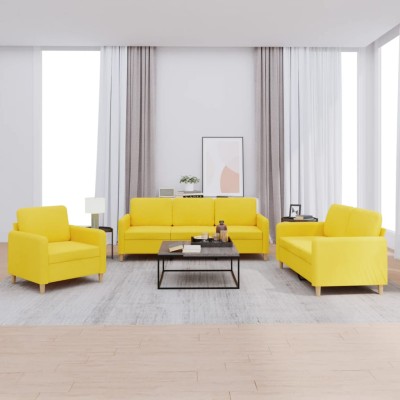 Sofa set with cushions, 3...