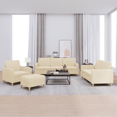 Sofa set with cushions, 4...