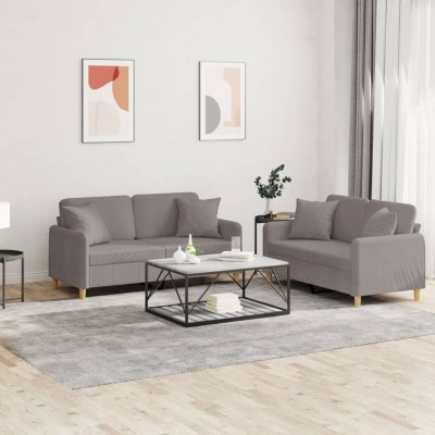 Sofa set with pillows, 2...