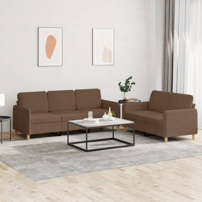 Sofa set with cushions, 2...