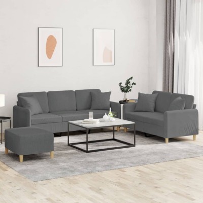Sofa set with pillows, 3...